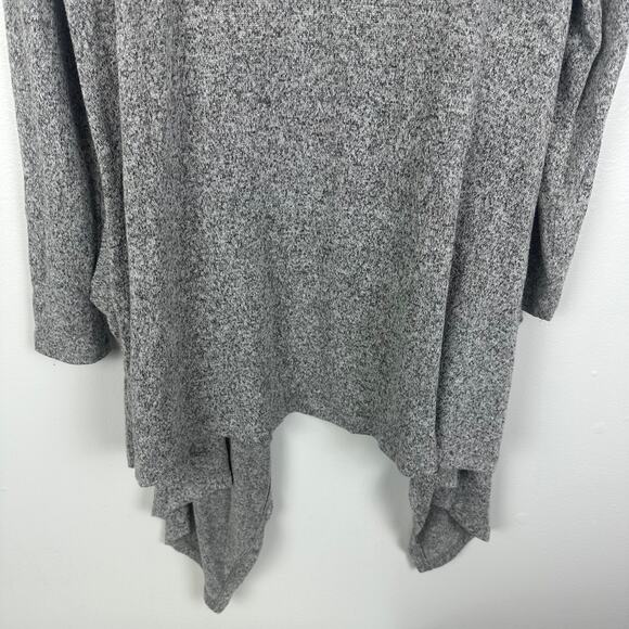 Bobeau Womens Lightweight Long Sleeve Button Heather Grey Open Cardigan Small - Picture 8 of 10